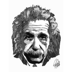 Albert Einstein Science Print Wall Art 18x24